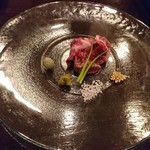 肉のながおか - サガリの刺身
                                