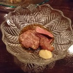 肉のながおか - 生ハムのあぶり