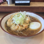 そばの神田 東一屋 - アサソバビンボー！  
      朝そば＋えびかき揚げ！