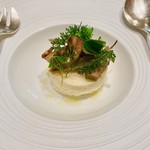 Restaurant Obauer - ③カリフラワーのムース・マッシュルーム・カラスミ