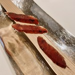 Restaurant Obauer - ⑤雷鳥の干し肉（香草とマリネして乾燥）