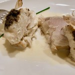 Restaurant Obauer - ⑥トラウト・シュトゥルーデル（トラウトフィーレとすり身・卵白ムースのパイ包み・白ワインとマッシュルームバターソース）