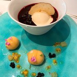 Restaurant Obauer - ⑩カシス・洋梨・ブルーベリー等を煮込んだ物