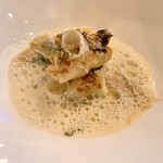 Le CieL by Toni Mörwald - ⑧ホワイトアスパラガス、メキシカンスイートハーブ、味噌、鰹節、バタークリームソース