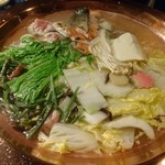 107466951 - 鮭と山菜の塩ちゃんこ鍋×4(祇園コース)