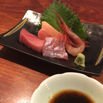 飛騨季節料理 肴 - お造りを磯醤油で