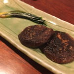 飛騨季節料理 肴 - 行者にんにくと椎茸