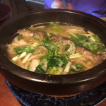 飛騨季節料理 肴 - しめの山菜と岩魚のうどん