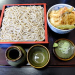 栄月庵 - “小海老天丼セット/中”