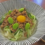 リバーサイドカフェ - 肉みそぶっかけうどん