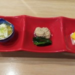 酒季彩あさつき - 前菜３種(2019.05.10)