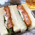 パン ジュエル - 「エビかつサンド」300円也。税込。