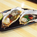 魚河岸寿司 - おまかせの松(6000円・外税)の牡蠣ポン酢