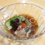 魚河岸寿司 - おまかせの松(6000円・外税)のなまこ酢