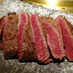 焼肉なかむら - カットして頂いたランプ♪