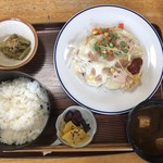 寿屋 - 朝食 6:30~8:00
            目玉焼き定食 400円