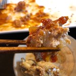 処勝手処 カイノア - ハンバーグ、断面図の写真を撮るの忘れて慌てて最後の一口を。あんま意味ないじゃん。