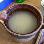 いし豆 - 蕎麦湯