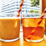 パンとエスプレッソと - カフェラテ（500円）、水出しアールグレイ（400円）