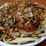 Hiroshima Okonomiyaki Jei - ソバ肉玉 ￥1000 