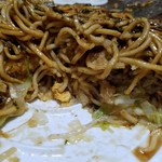 Hiroshima Okonomiyaki Jei - ソバ肉玉 断面