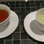 Burassuri Rezanju - 抹茶ババロアと豆茶