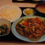 Biwan - 豚肉野菜炒め定食　800円