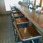 アレグロ コン ブリオ - カウンターには７席。週末限定のランチタイムは基本的に使わないのかな。