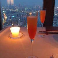 広東料理 センス - 乾杯♪シャンパンカクテルですが、私はノンアルで。