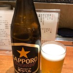 健康寿司海鮮家 - 瓶ビールサッポロ540円