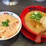 天下一品 - 豚バラ明太マヨ丼＆こってりラーメン