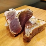鮨処 多田 - 鰹のたたき ステーキ風　