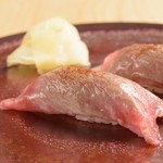 Grilled Japanese black beef Sushi