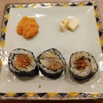 鮨処 多田 - 生のこの子､金山寺味噌漬クリームチーズ､酒の肴になる巻物　※蛍烏賊､剣先烏賊を使わない代替料理