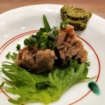 鮨処 多田 - 先付　鮪のスジの煮凝り　