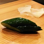 鮨処 多田 - 〆の胡瓜の浅漬け