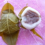 和菓子処 四代目 松川 - 季節の生菓子　道明寺桜餅　2011.4