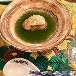 Ryoutei Etsu - ノドグロの飯蒸し 抹茶あん
                        飯はお赤飯。