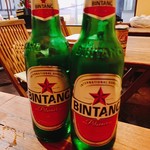 カフェバリチャンプル - ビンタンビール（何となく写真の雰囲気がバリ