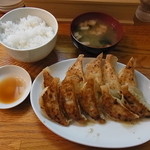 ふくみみ餃子館 - 餃子ライス10個