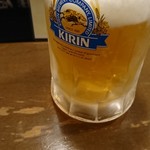 Kura - 生ビール300円 (麒麟淡麗です)