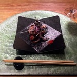 鉄板焼 天 青山庵 - タコと海老の鉄板焼