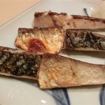 福建家庭料理 旬の香 - 「サバ串焼き」：サバ塩の串焼き版！　１串が120円♪