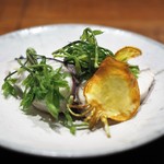 傳 - 鰆の焼物　山菜などの春野菜添え