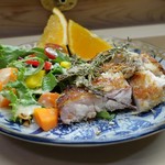 家庭料理 小川 - 鶏のローズマリーパン粉焼