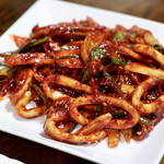 釜山 - オジンオポックム（韓国風イカ炒め）