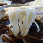 Yoshida - 鴨汁うどん(800円＋大盛100円)　※うどんを鴨汁につけた状態