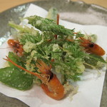 徳山鮓 - 手長エビ山菜の天ぷら