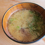 徳山鮓 - 山菜味噌汁　熊脂入り