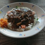 小川ぐらしの茄子おやじ - きのこカレー